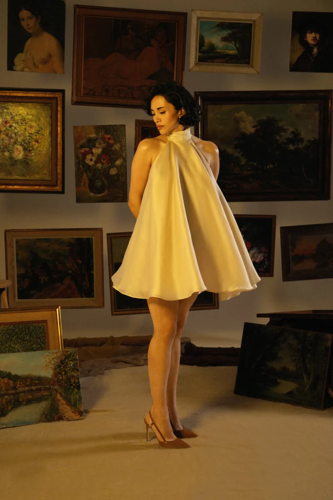 robe de mariée courte en organza tendances
