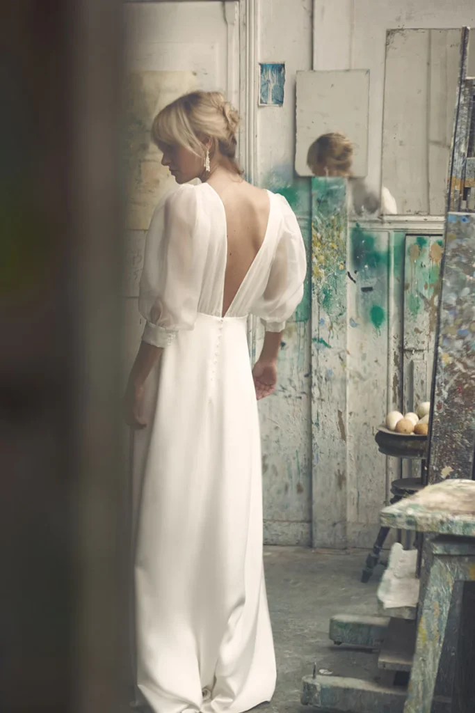 robe de mariée en soie tendances